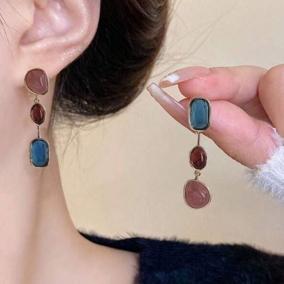 bohemian Drop Earrings A939 - Picture 2 of 4